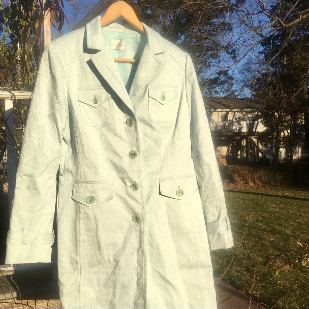 vintage mint trench coat